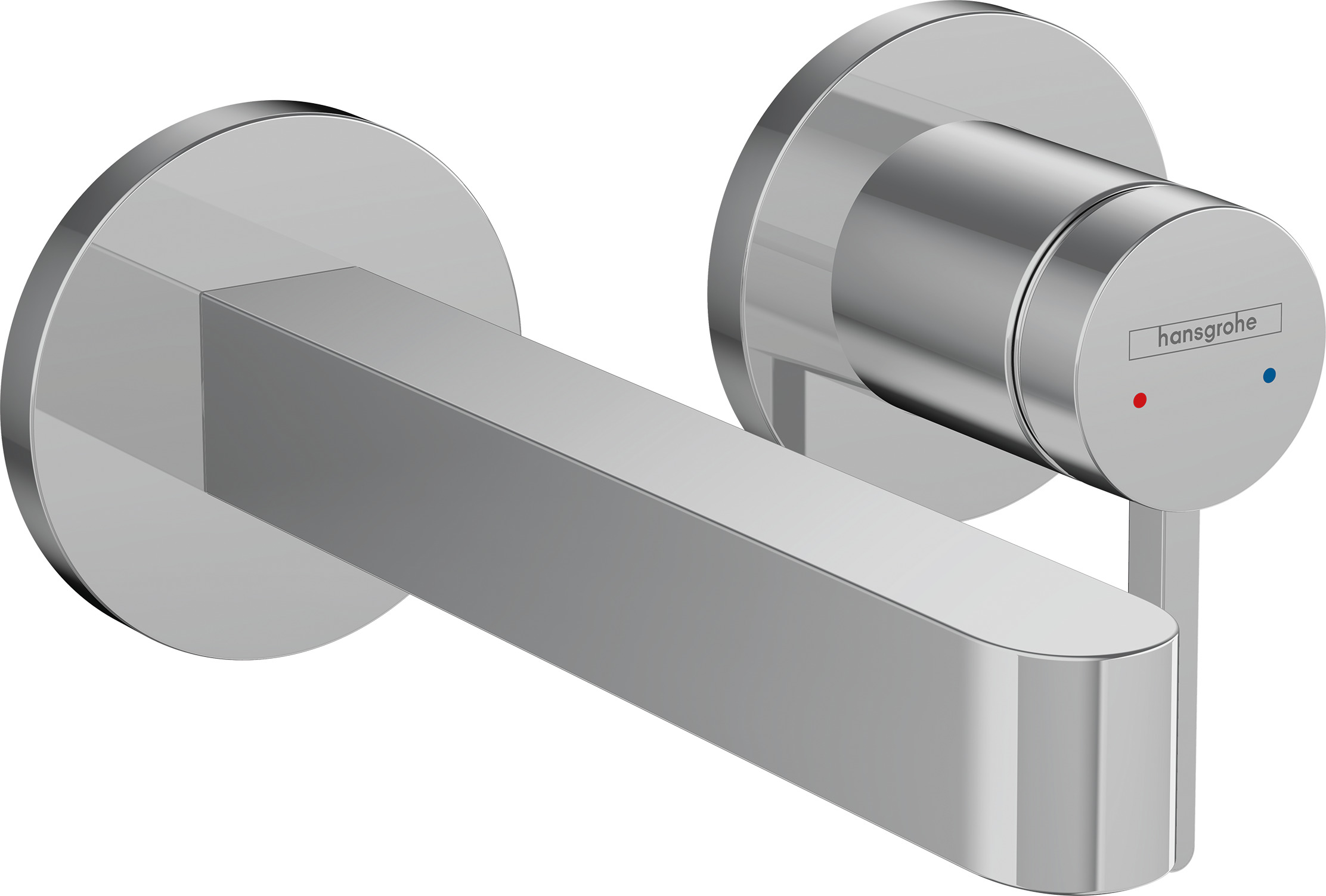 Single lever basin mixer for concealed installation wall-mounted with spout 16,8 cm