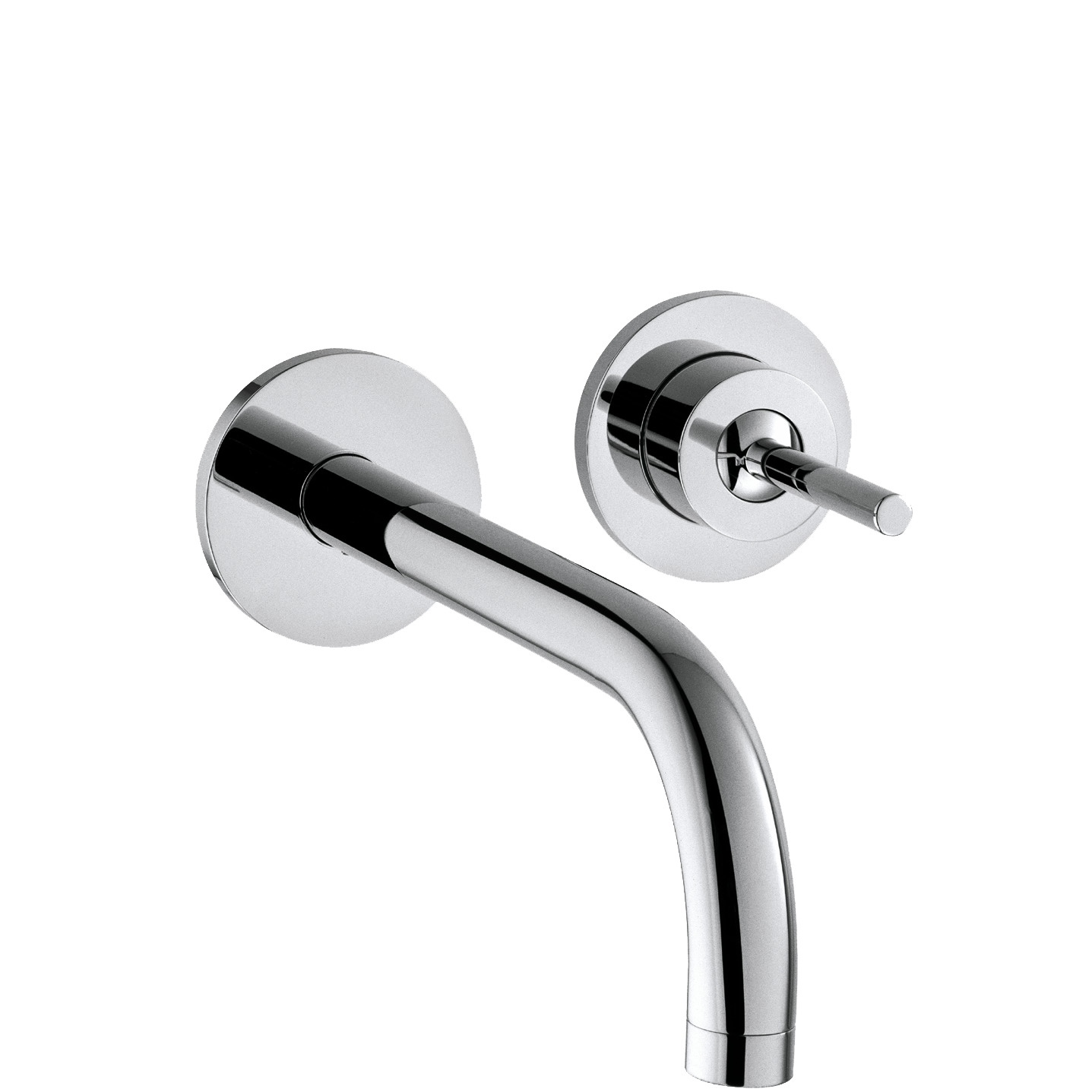 Single lever basin mixer for concealed installation wall-mounted with spout 225 mm and escutcheons