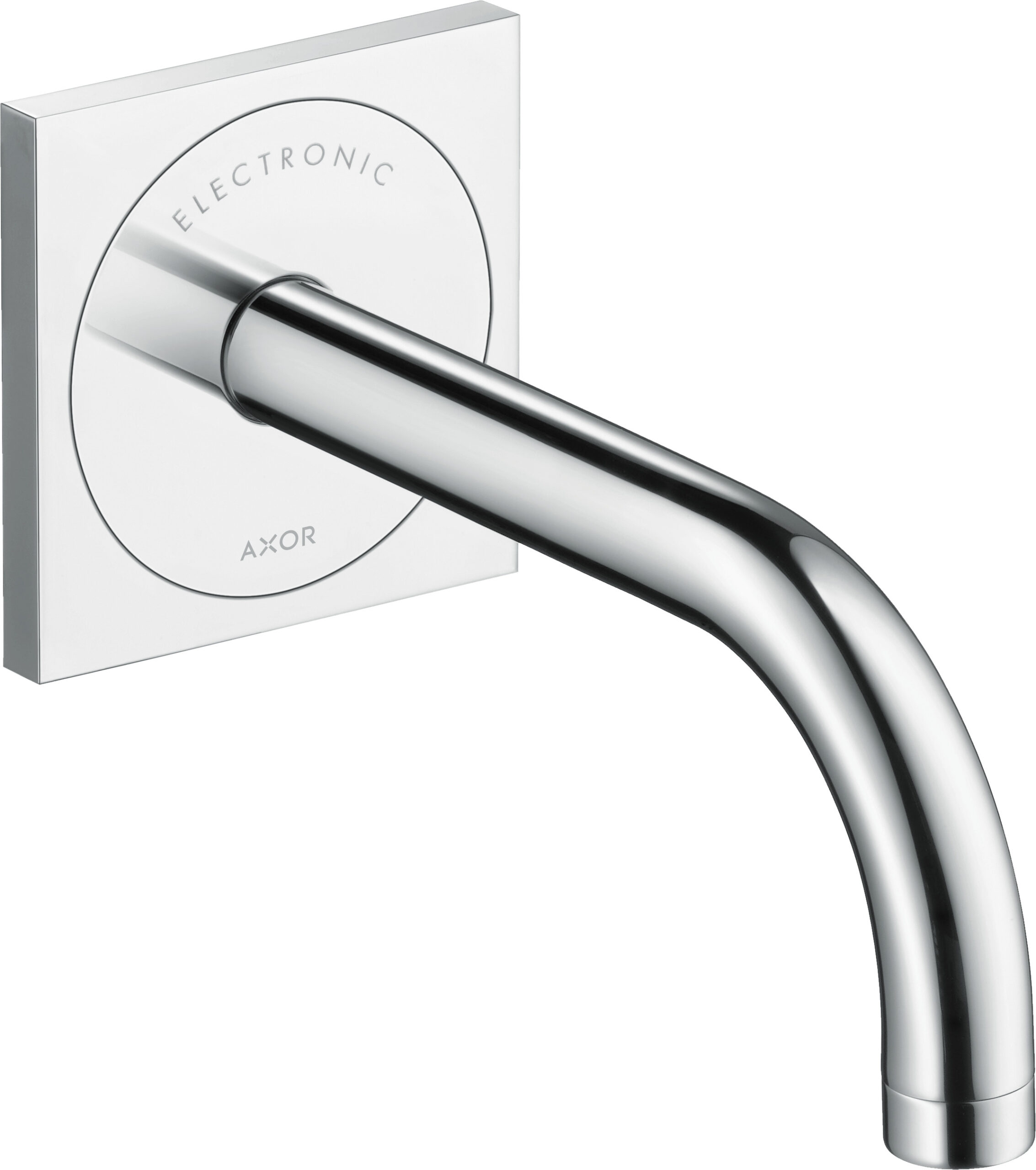 Electronic basin mixer for concealed installation wall-mounted with spout 165 mm