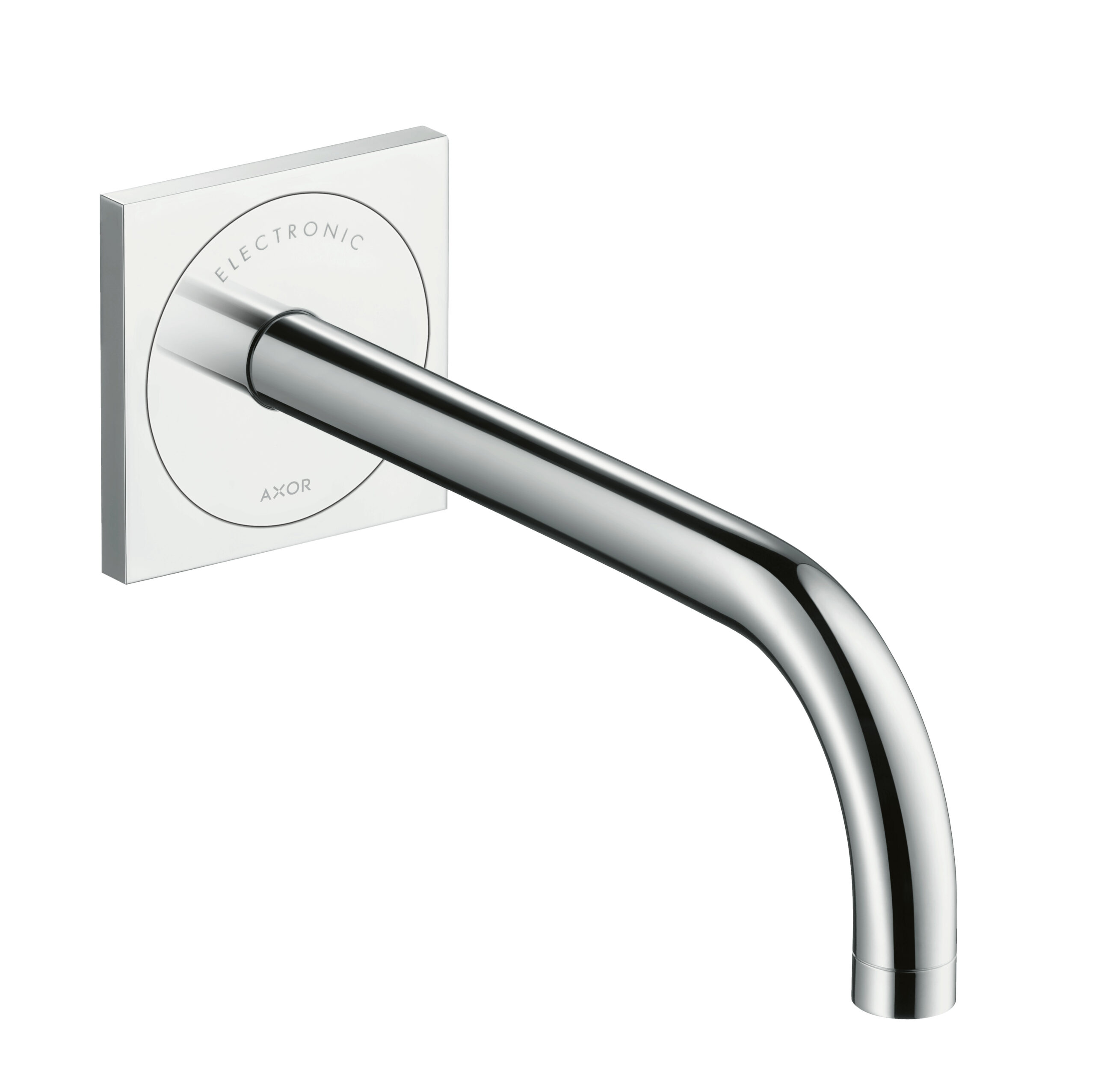 Electronic basin mixer for concealed installation wall-mounted with spout 225 mm