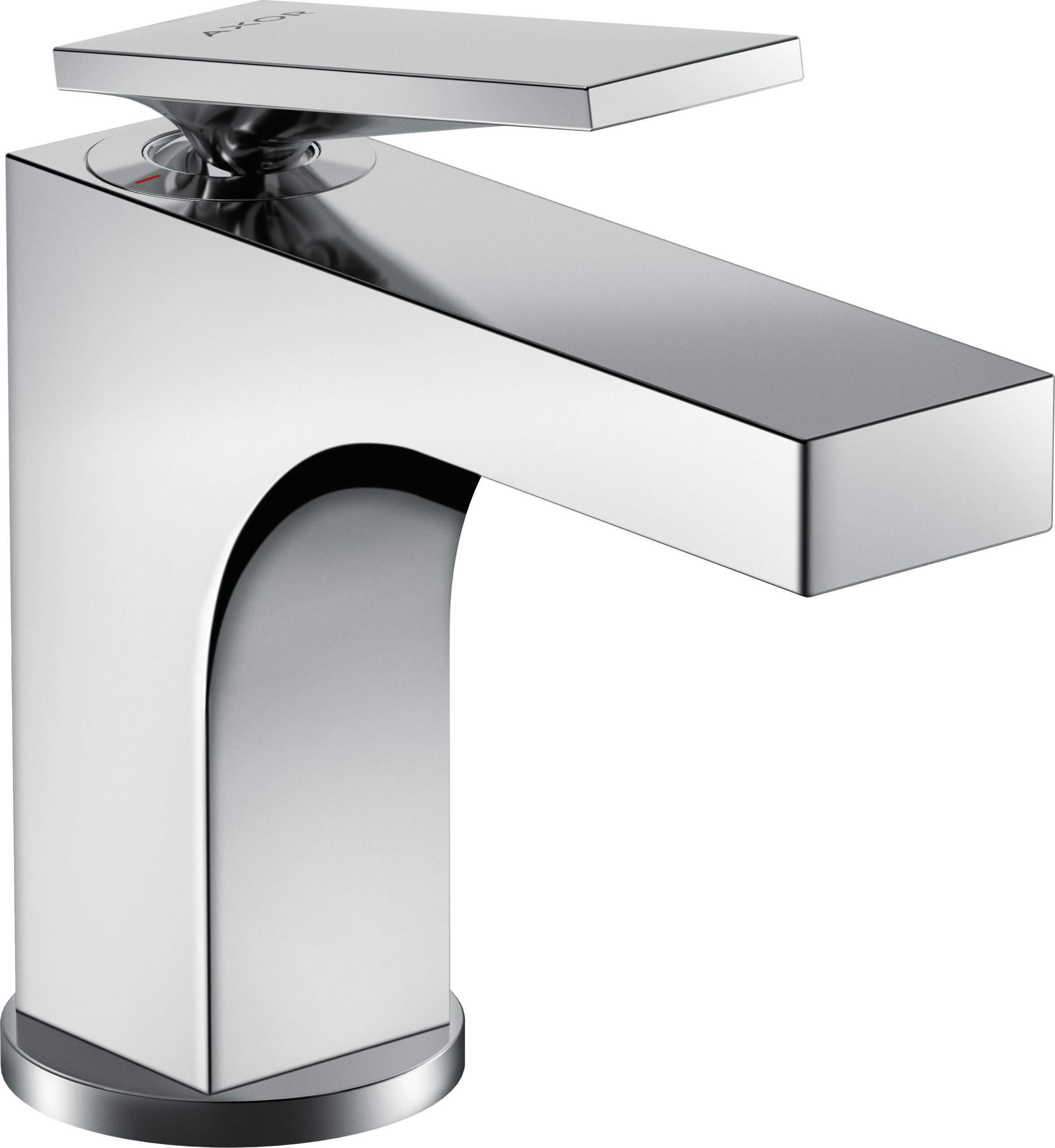 Single lever basin mixer 90 with lever handle for hand wash basins with pop-up waste set