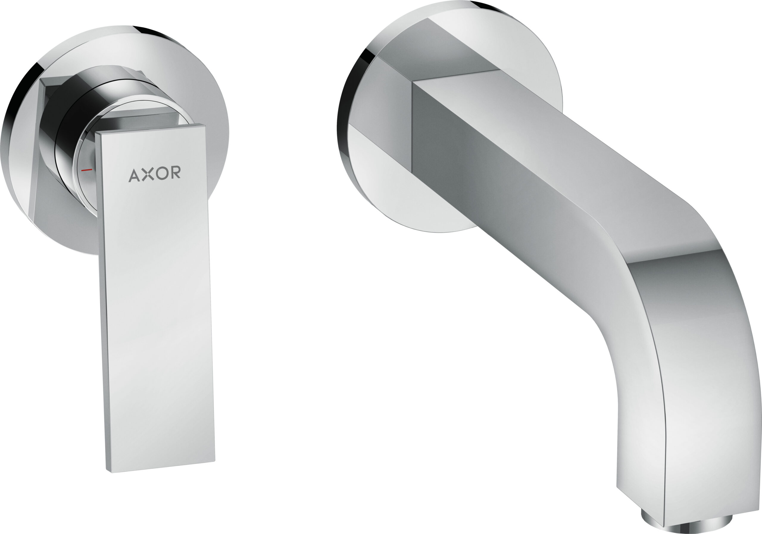 Single lever basin mixer for concealed installation wall-mounted with lever handle, spout 220 mm and escutcheons