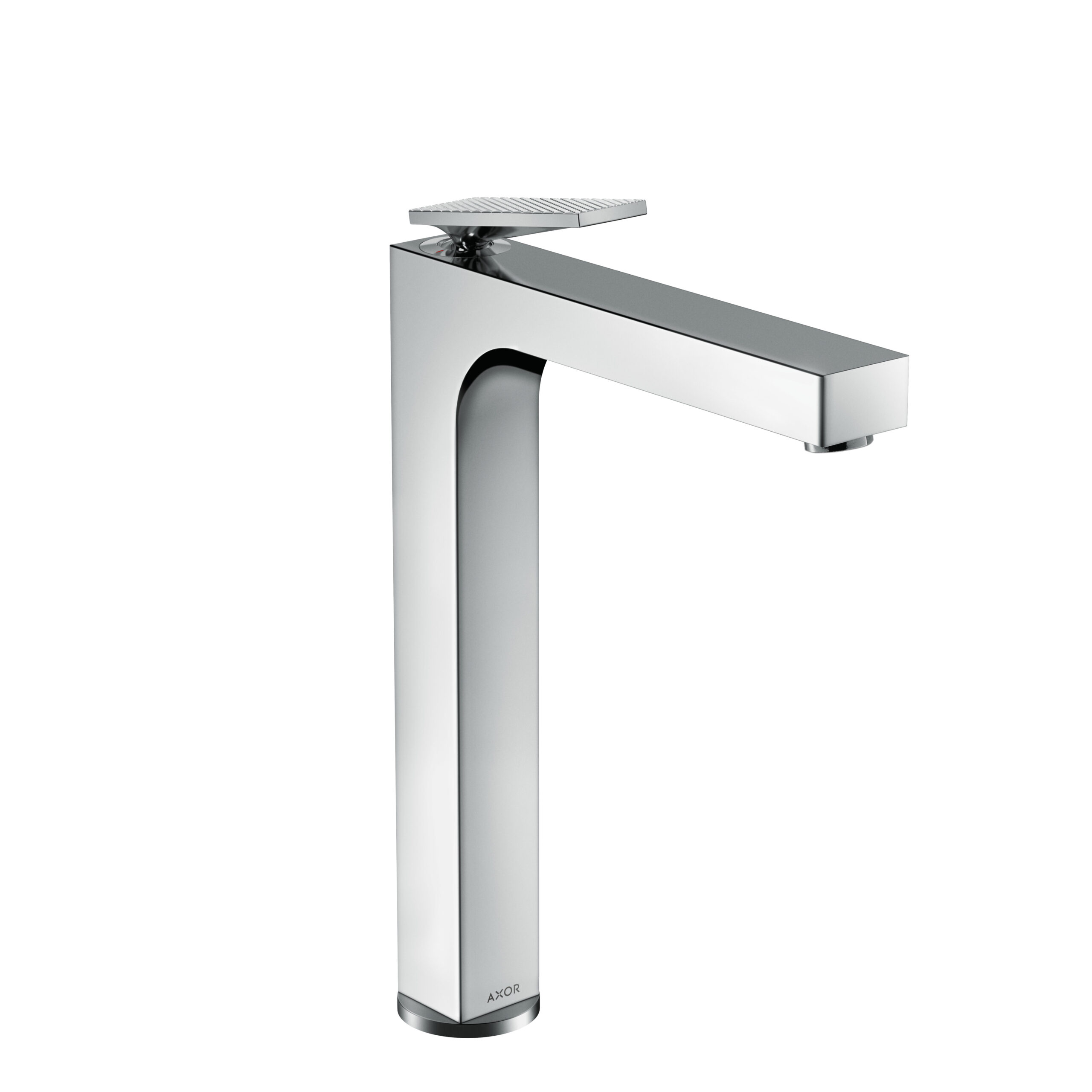 Single lever basin mixer 280 with lever handle for wash bowls with waste set – rhombic cut