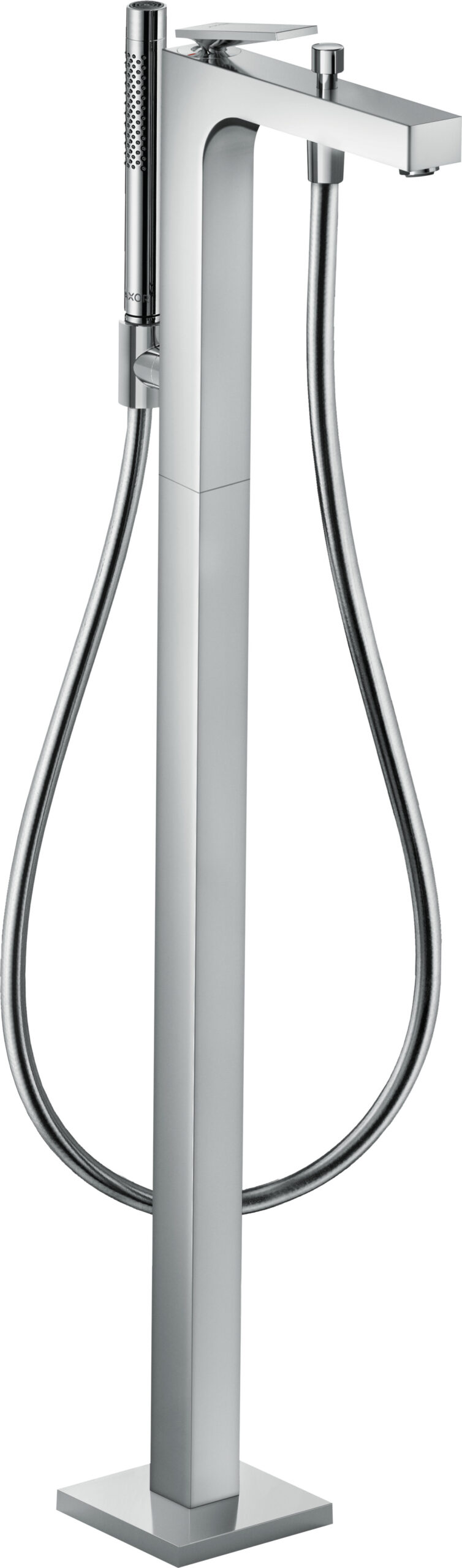 Single lever bath mixer floor-standing with lever handle