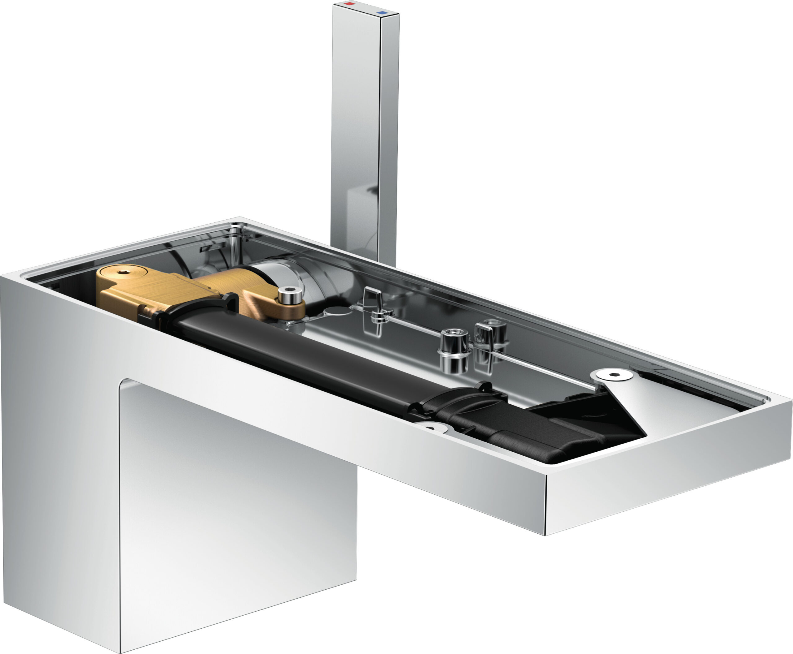 Single lever basin mixer 70 with push-open waste set without plate