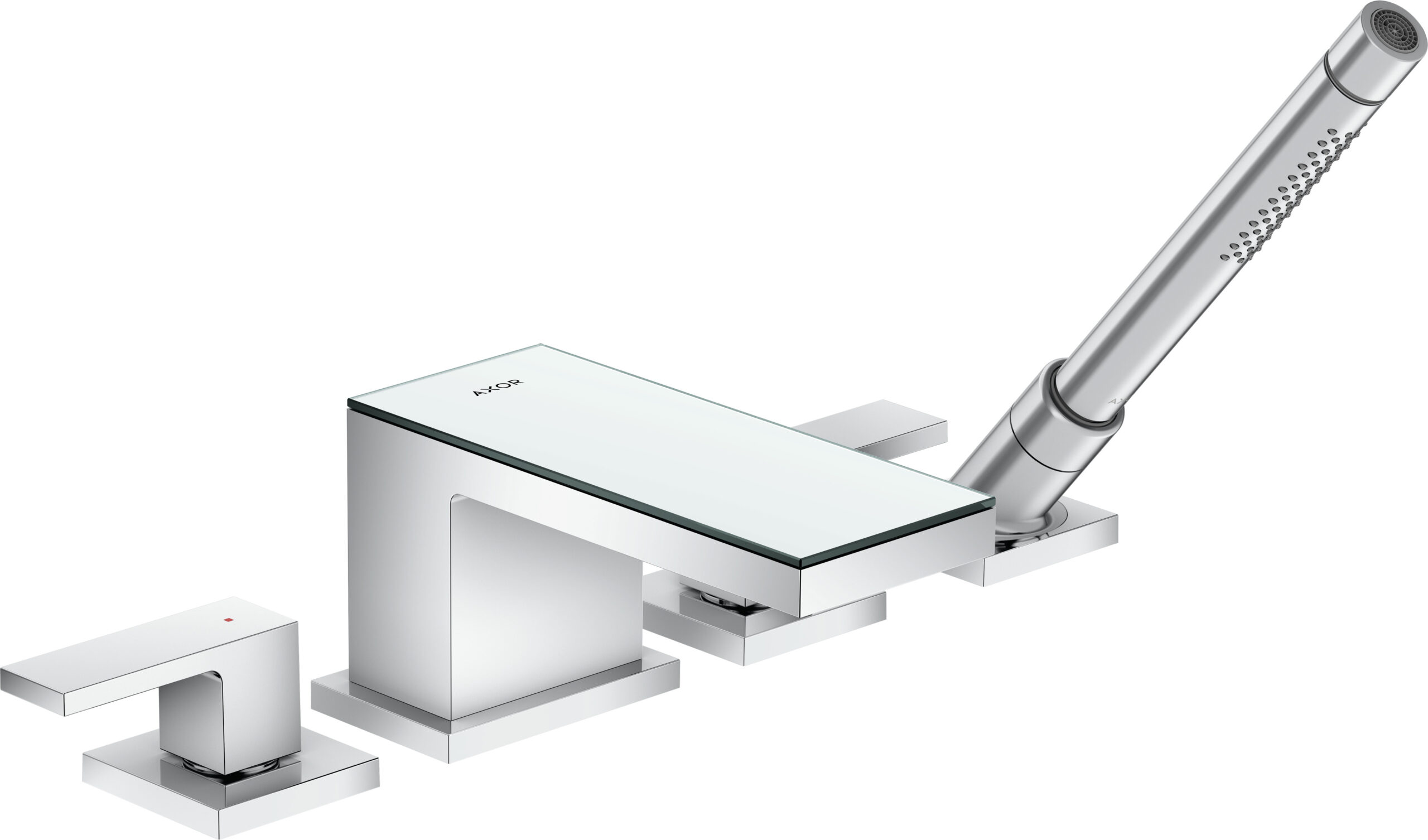 4-hole rim mounted bath mixer