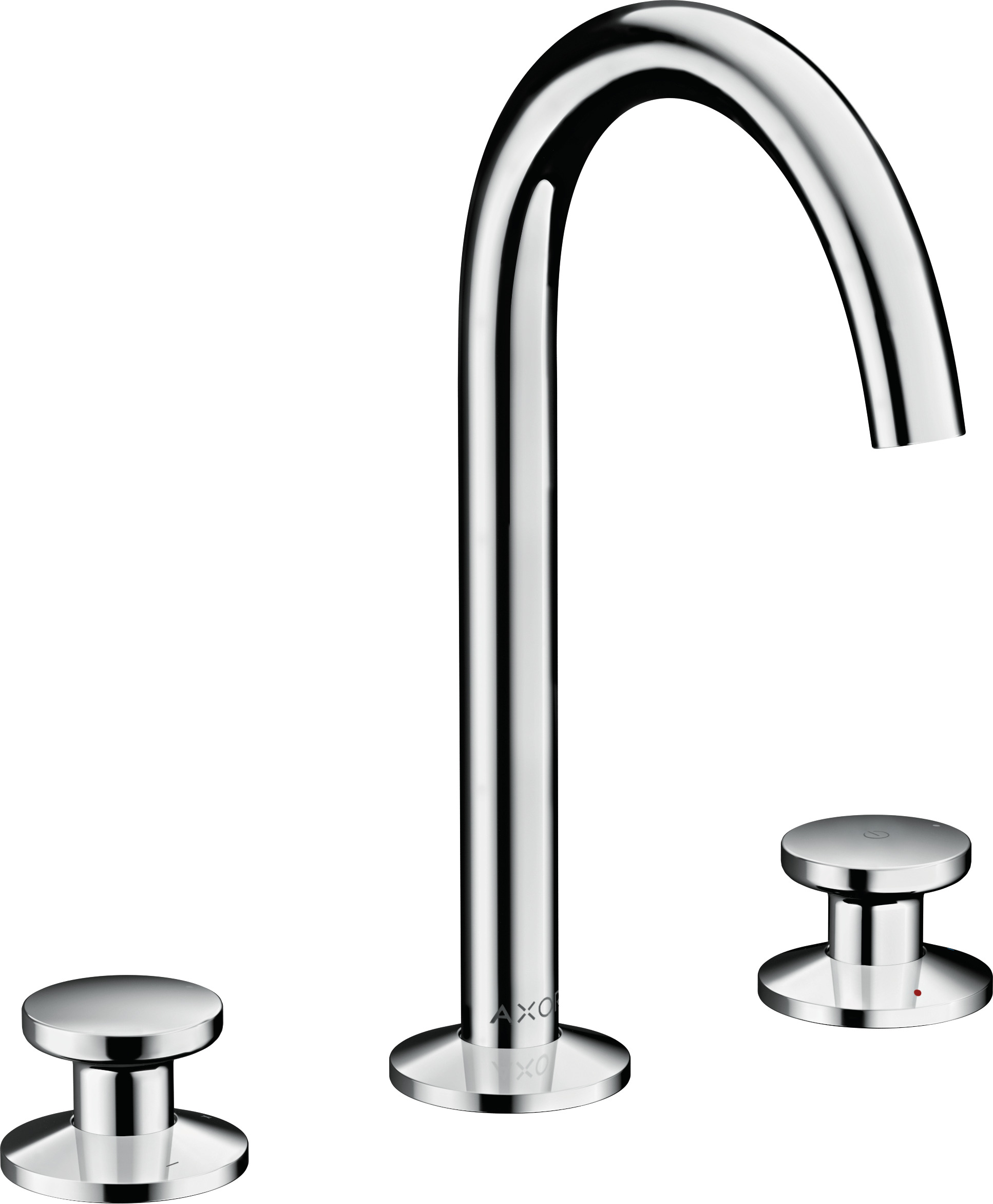 3-hole basin mixer Select 170 with push-open waste set