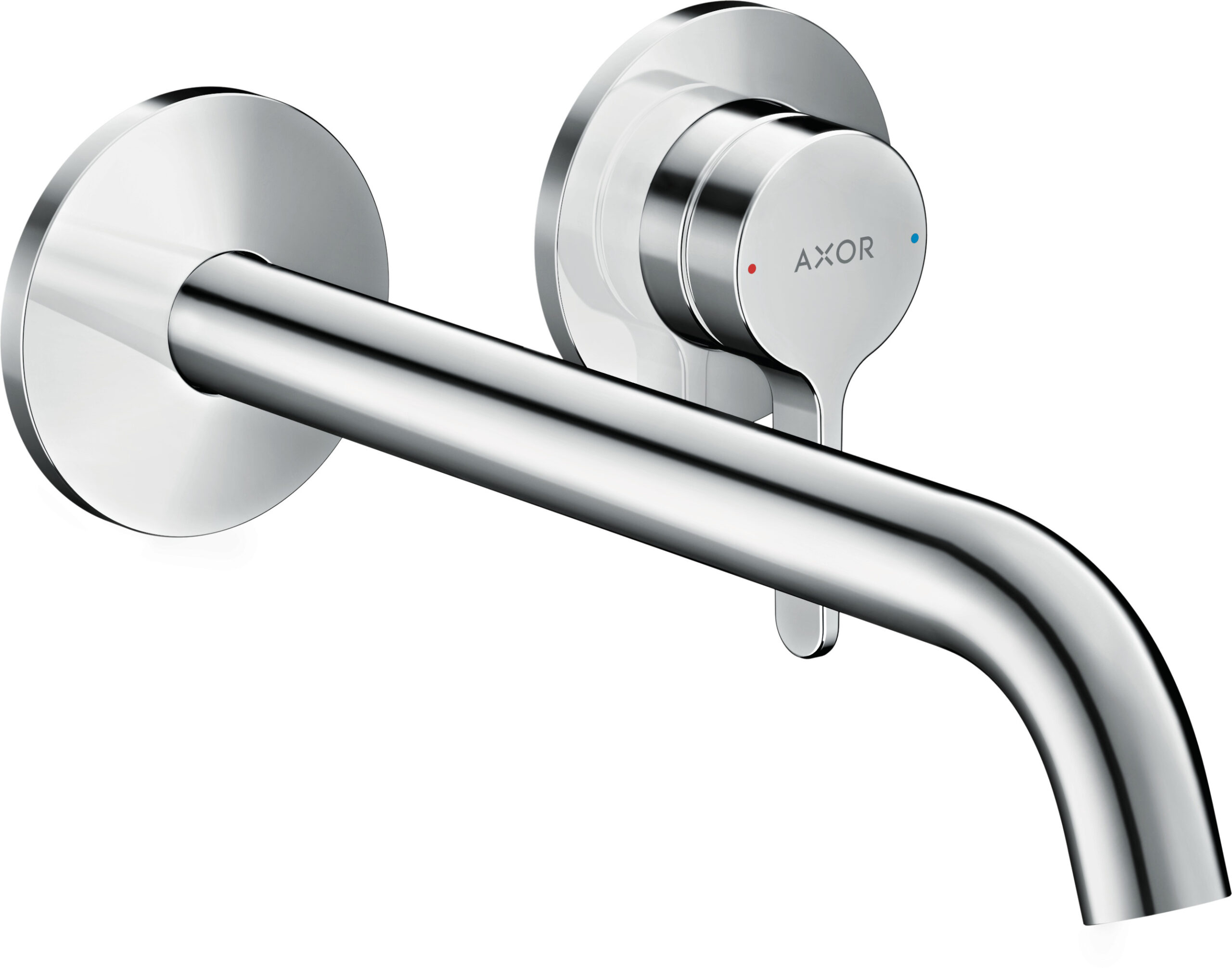 Single lever basin mixer for concealed installation wall-mounted with lever handle and spout 220 mm