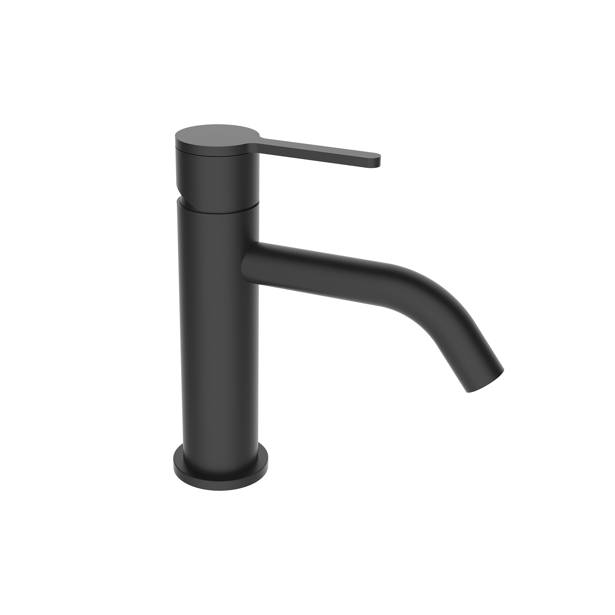 Single-lever basin mixer with aerator and flexible hoses 3/8″ >350mm.
