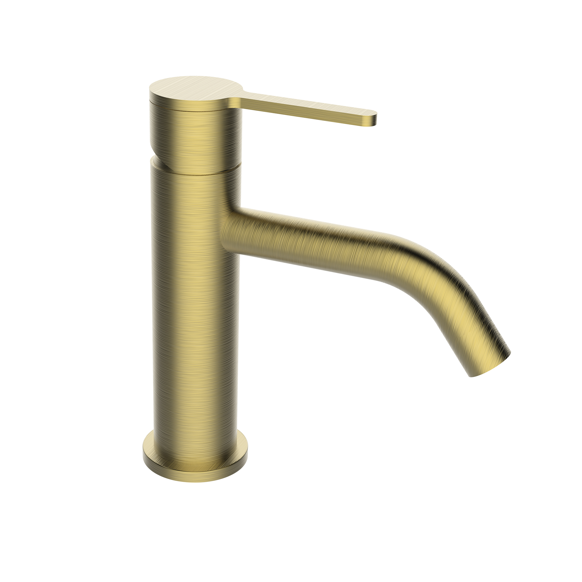 Single-lever basin mixer with aerator and flexible hoses 3/8″ >350mm.