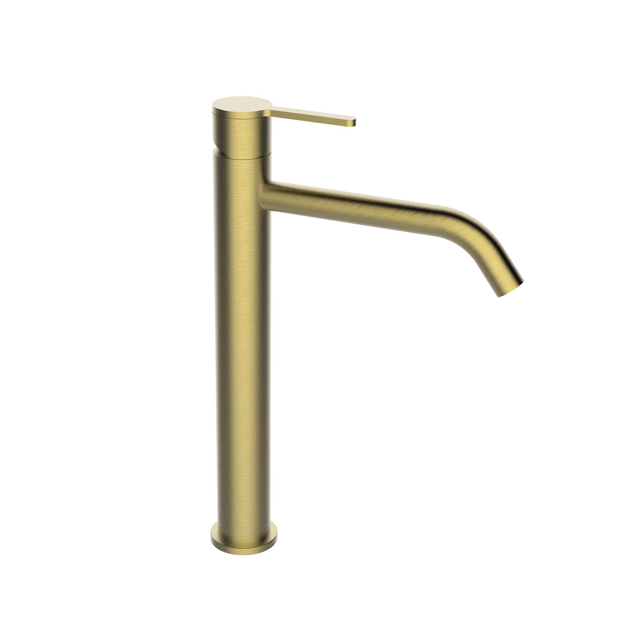 Single-lever basin mixer with aerator and flexible hoses 3/8″ >350mm.