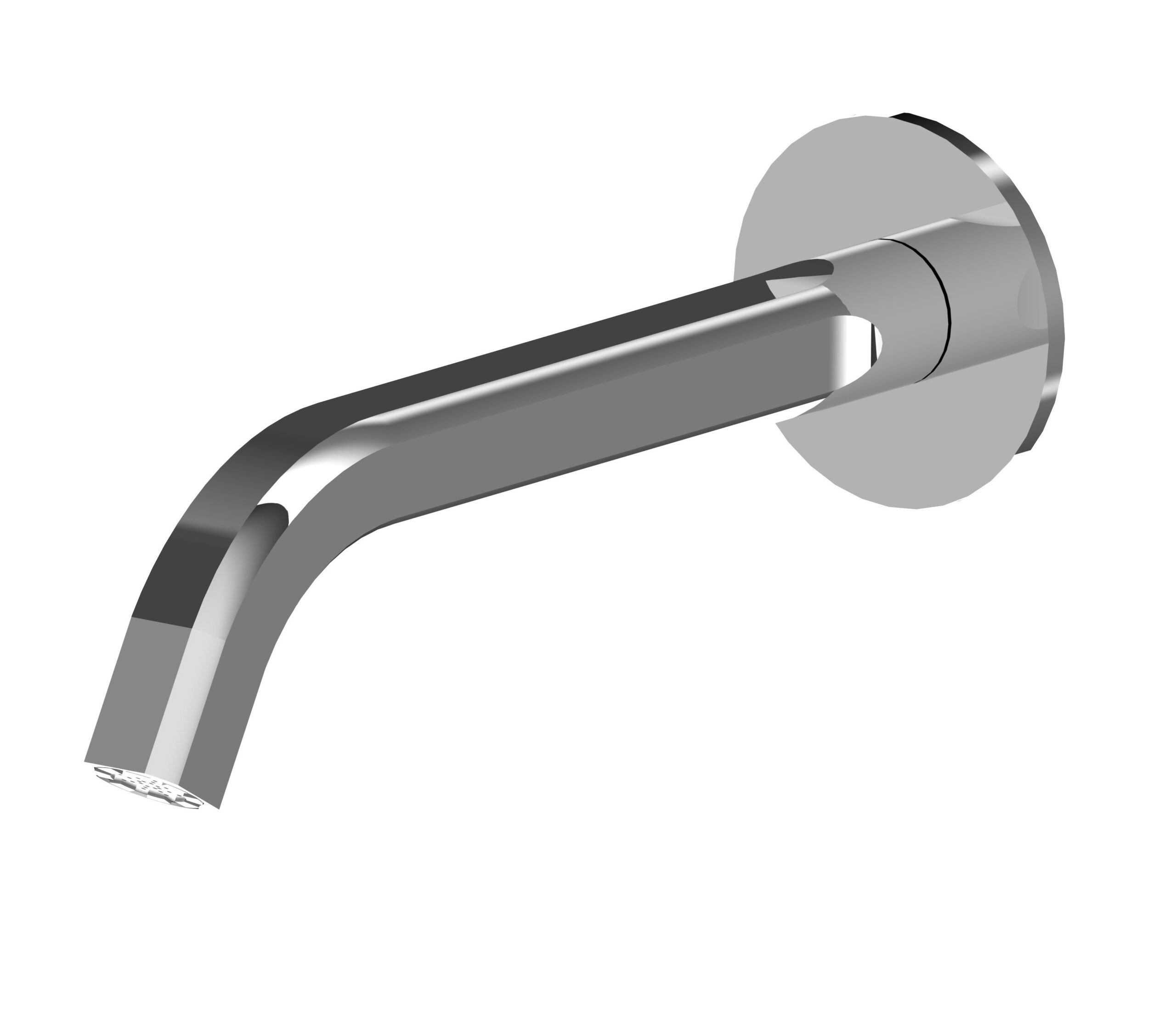 Wall-mtd. spout for bathtub 230