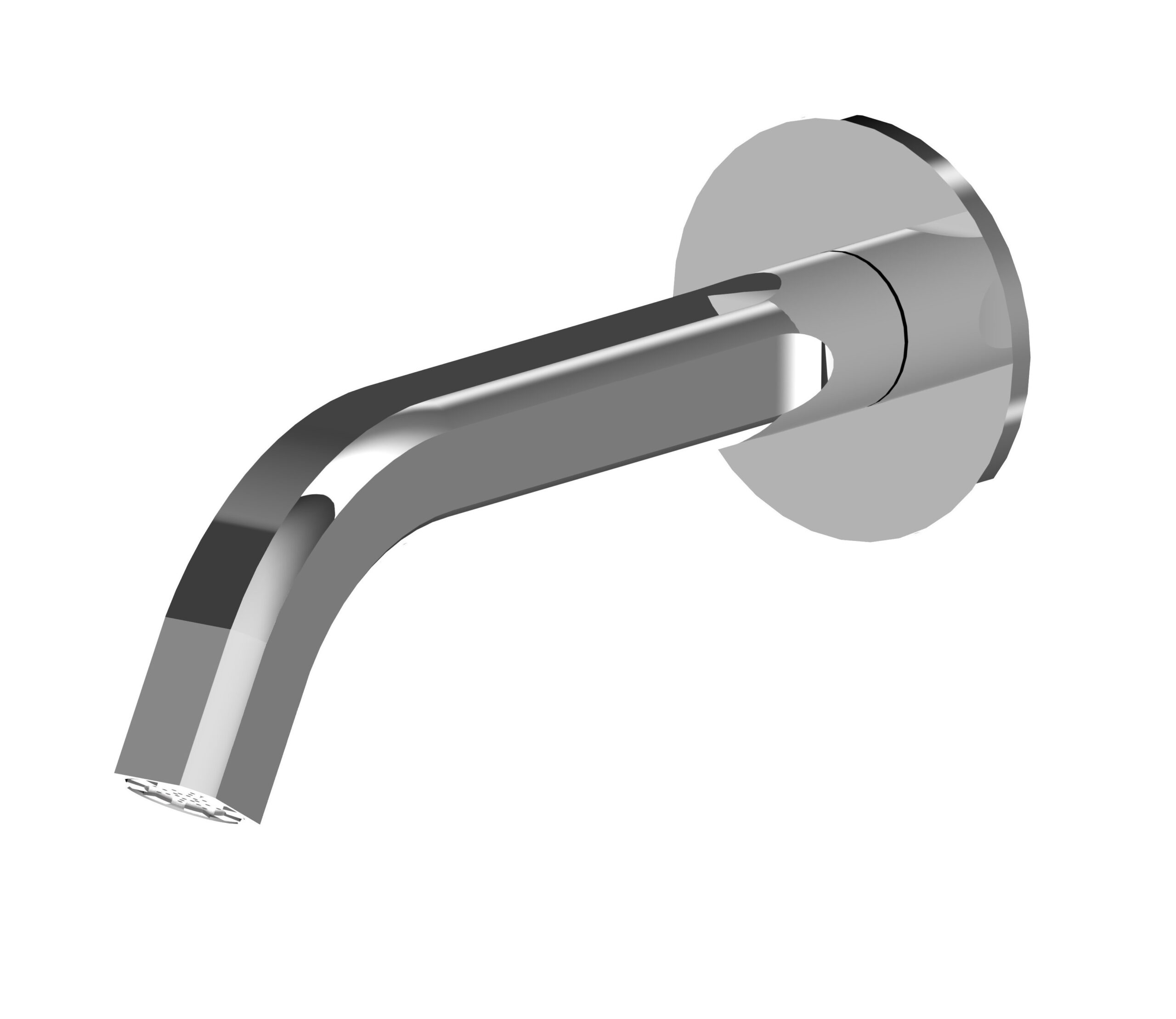 Wall-mtd. spout for bathtub 190
