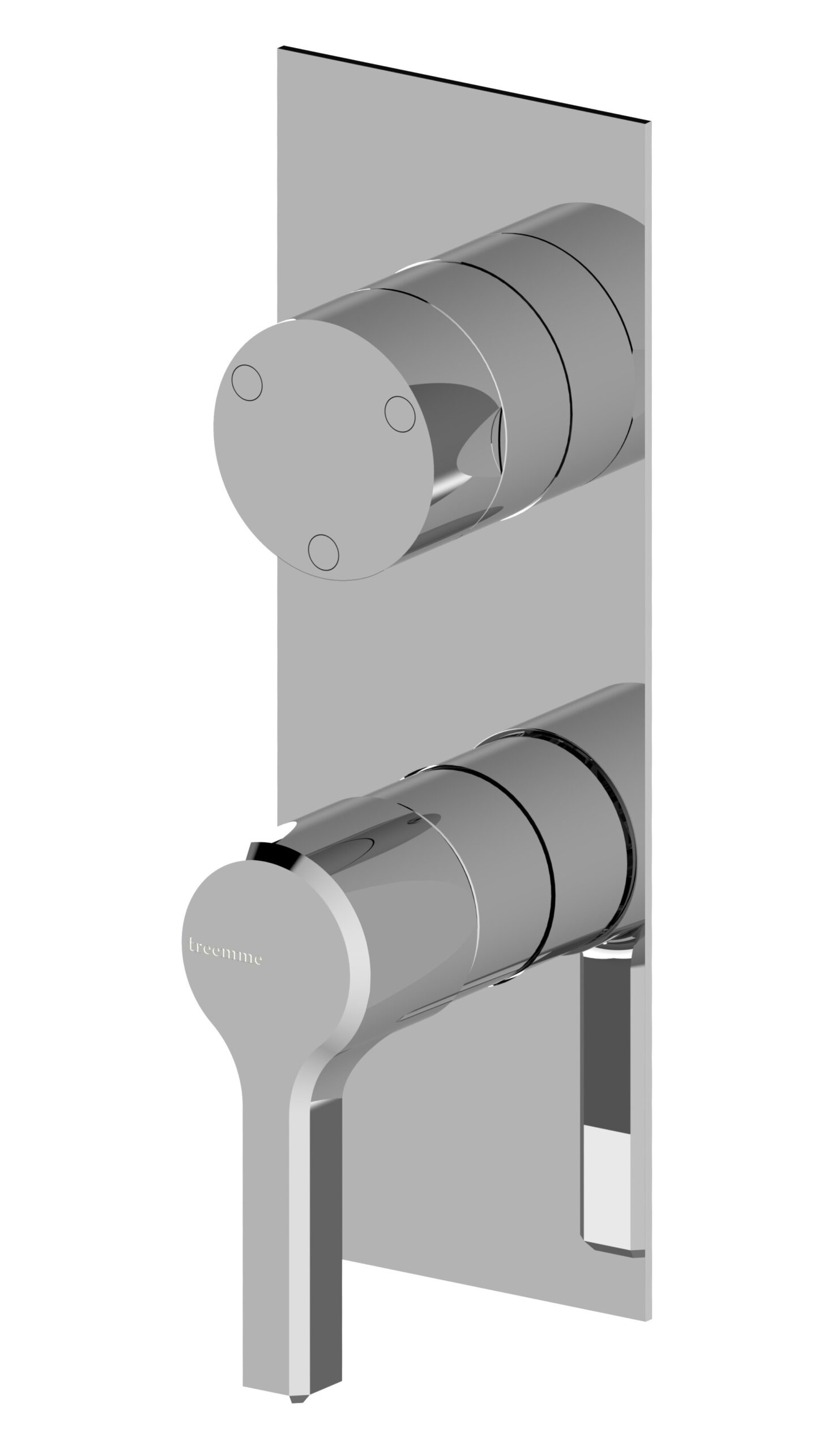 Concealed mixer with 3 ways diverter