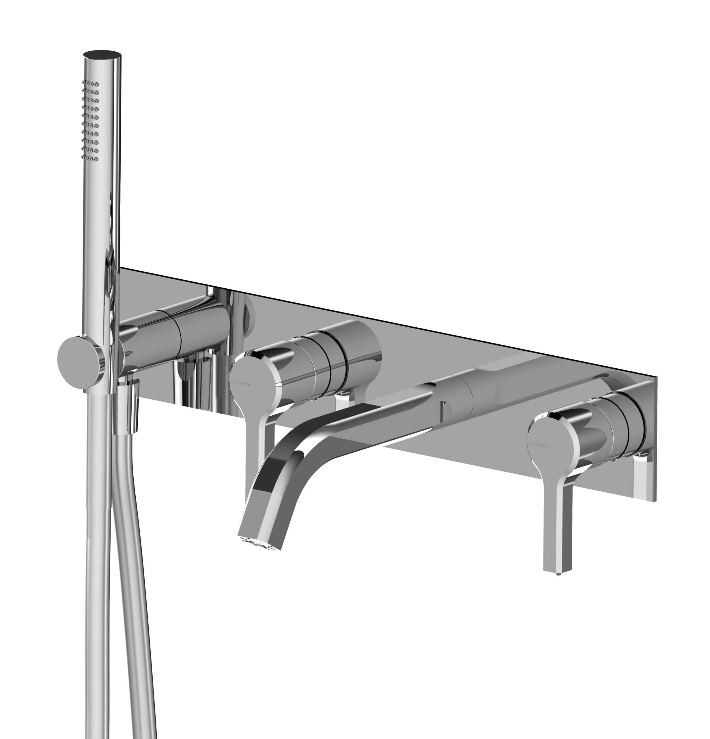 Concealed bath/shower mixer