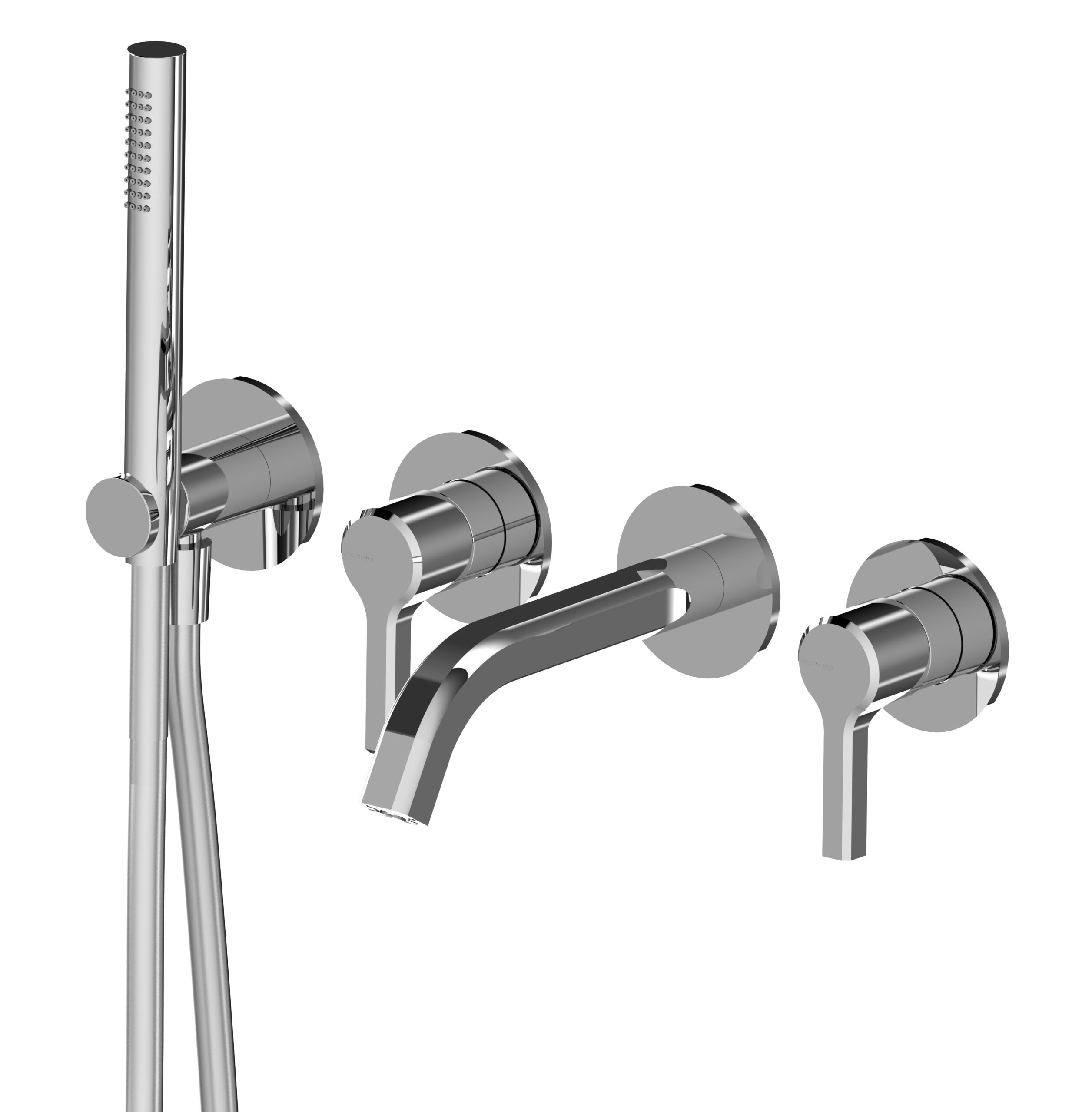 Concealed bath/shower mixer