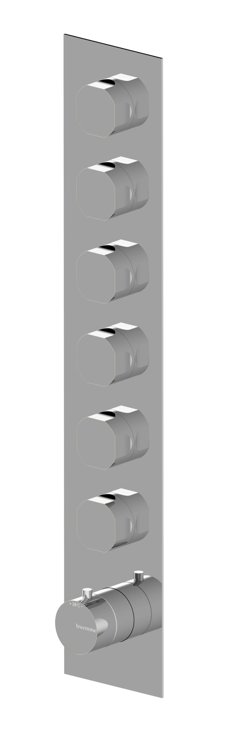 6 ways concealed thermostatic
