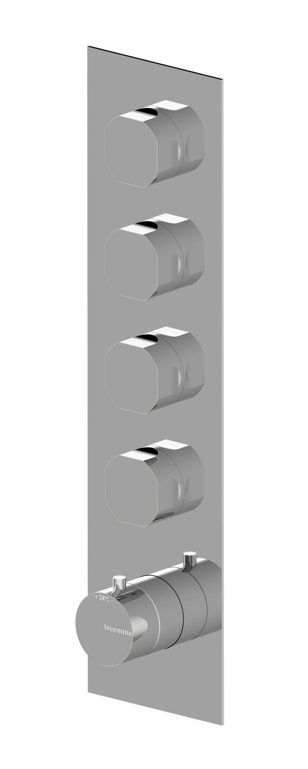4 ways concealed thermostatic