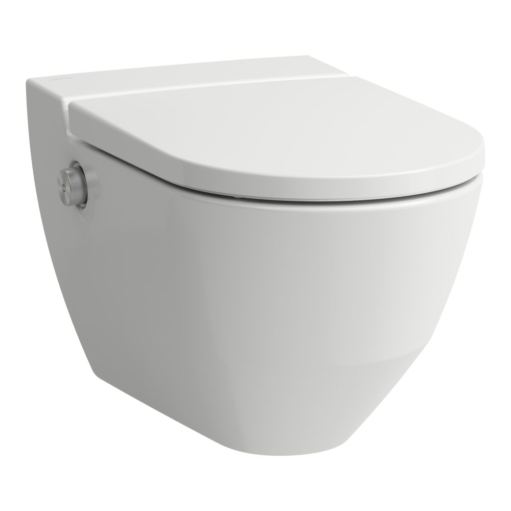 NAVIA Shower Toilet, wall-hung, rimless, washdown