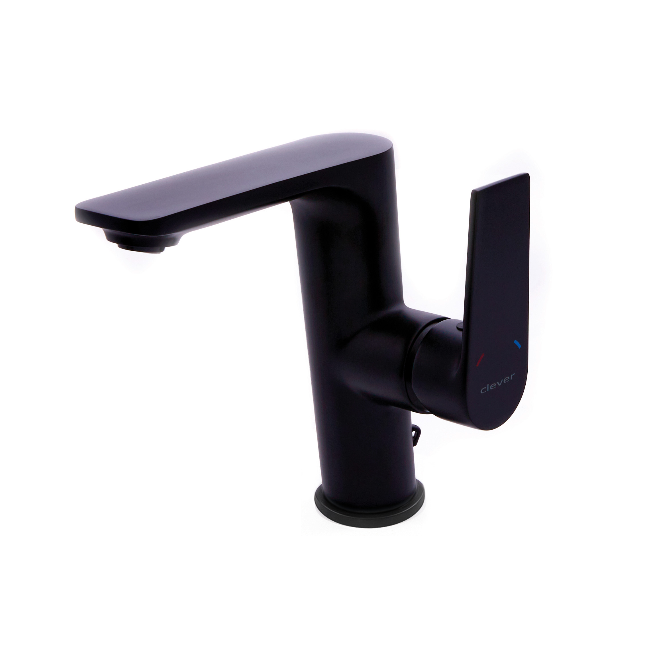Single-lever basin mixer with aerator and flexible hoses 3/8″ >350mm.