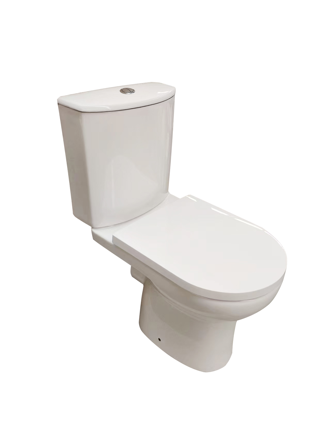 Eden Rimless Close Coupled Open Back WC Set – PP Seat & Fittings