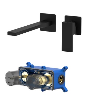 Waschtisch-Wandarmatur Ausladung 20 cm, wassersparend
Single Lever Basin mixer wall mounted, spout lenght 20 cm, water-saving