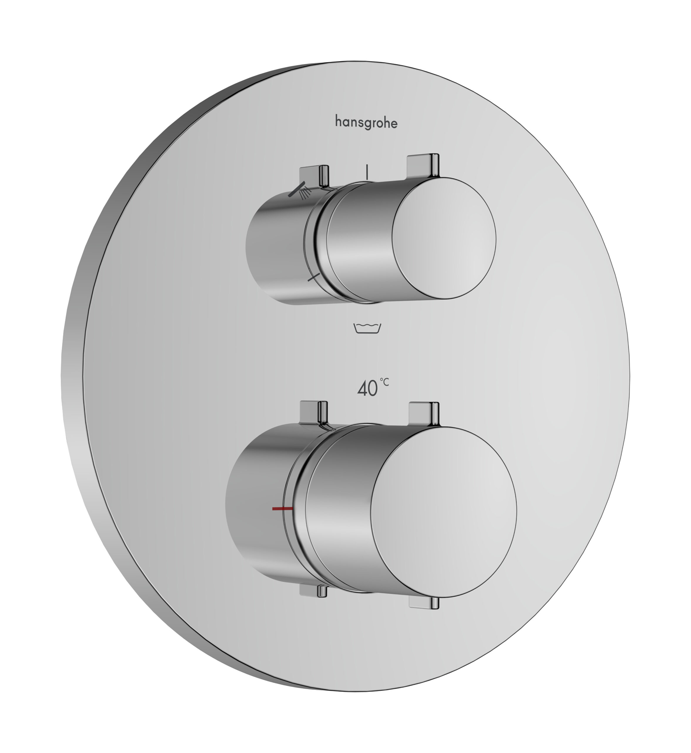 Thermostat for concealed installation for 3 functions