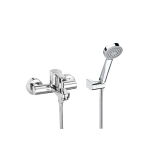 Wall-mounted bath-shower mixer