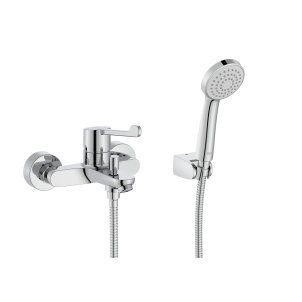 Bath-shower mixer with accessories