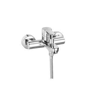 Wall mounted bath-shower mixer