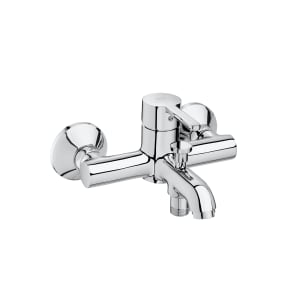 Wall mounted bath-shower mixer
