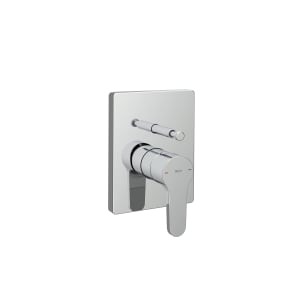 Built-in bath-shower mixer square