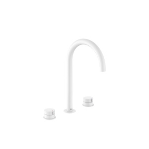 3-Holes Basin mixer smooth body with click clack (Height A)