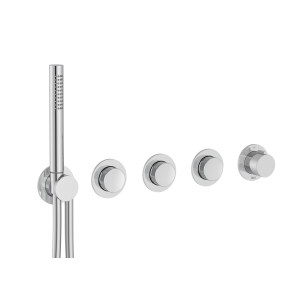 Switch built-in thermostatic mixer 3 ways w/handshower kit (outlet A)