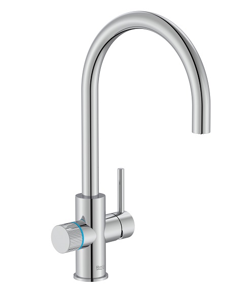 Kitchen sink faucet swivel spout