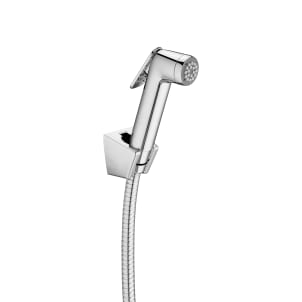 Bidet shower kit (1 outlet). Includes hand-shower, wall bracket and 1.2 m metallic flexible hose