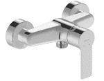 Single lever shower mixer exposed