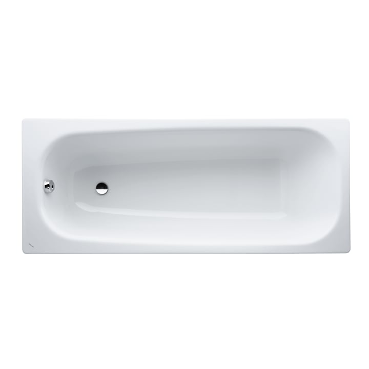 Bathtub, drop-in version, enamelled steel (3,5 mm), with holes for handles pre-drilled (handles to be ordered separately)