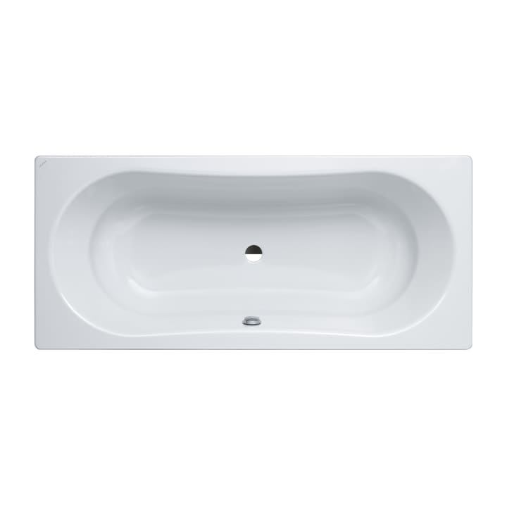 Bathtub, drop-in version, with centre outlet, enamelled steel 3 mm
