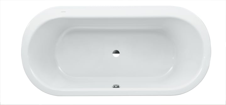 Oval bathtub, drop-in version, sanitary acrylic