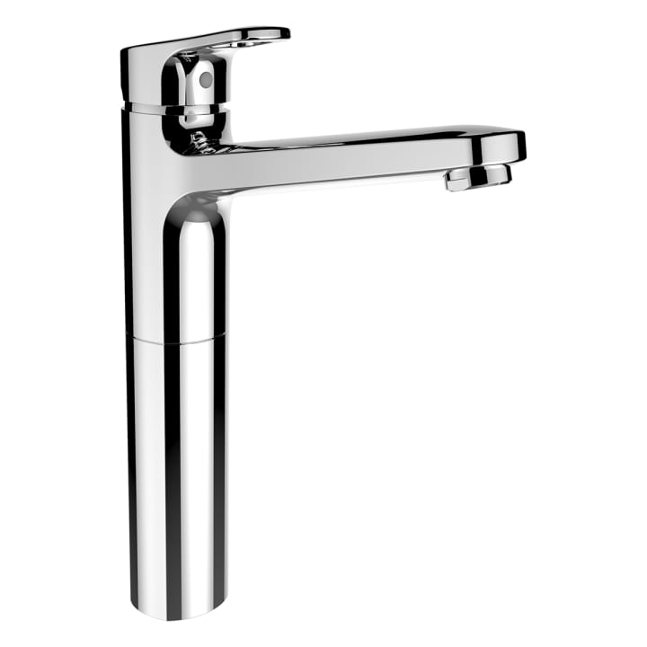 Column basin mixer, projection 190 mm, fixed spout, without pop-up waste