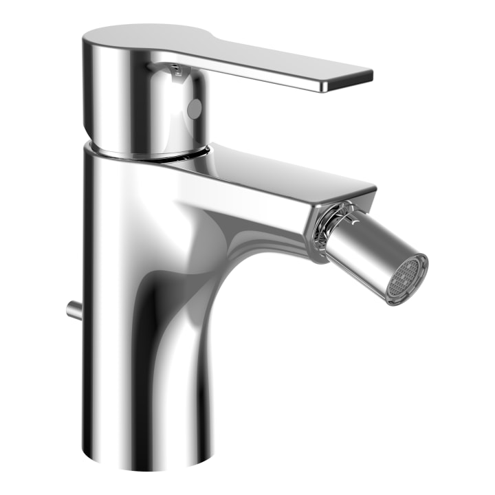 SWISSTAP BIDET MIXER WITH POP-UP WASTE P107MM