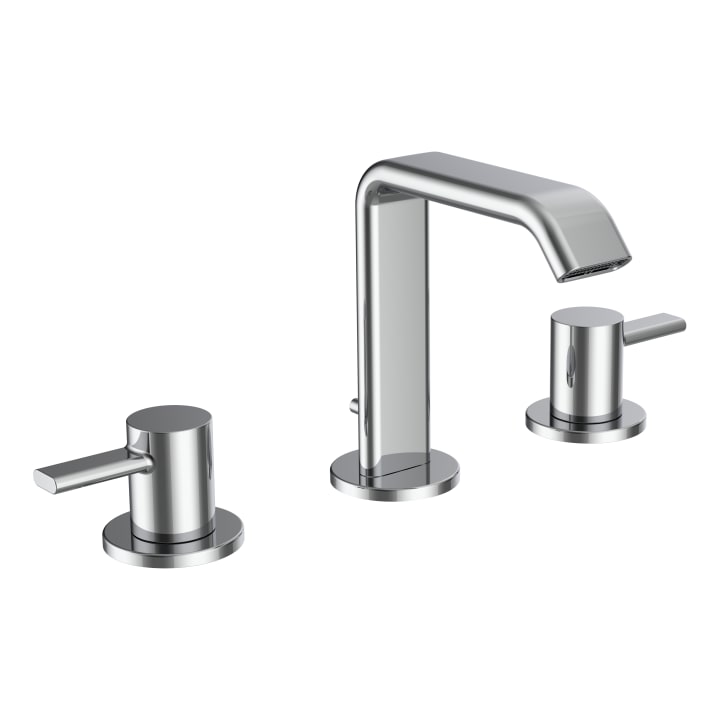 MEDA 2-HANDLE 3-HOLE BASIN MIXER WITH P/U WASTE P110MM