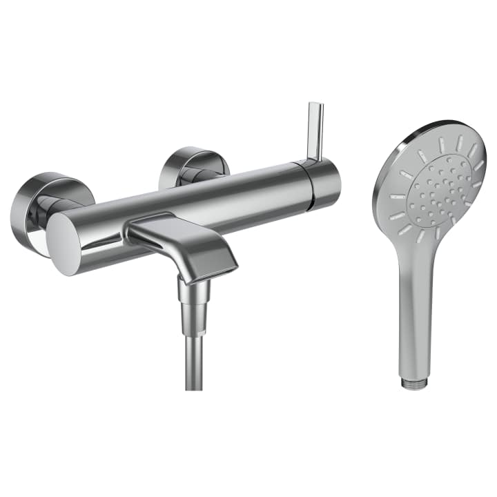 MEDA BATH MIXER WITH FITTINGS WITH ACCESSORIES D150MM