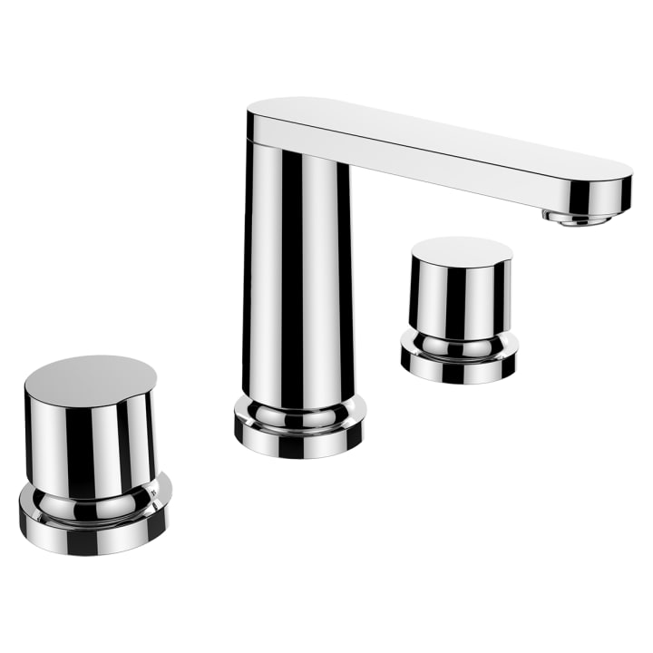 3-hole basin mixer, projection 130 mm, fixed spout, without pop-up waste