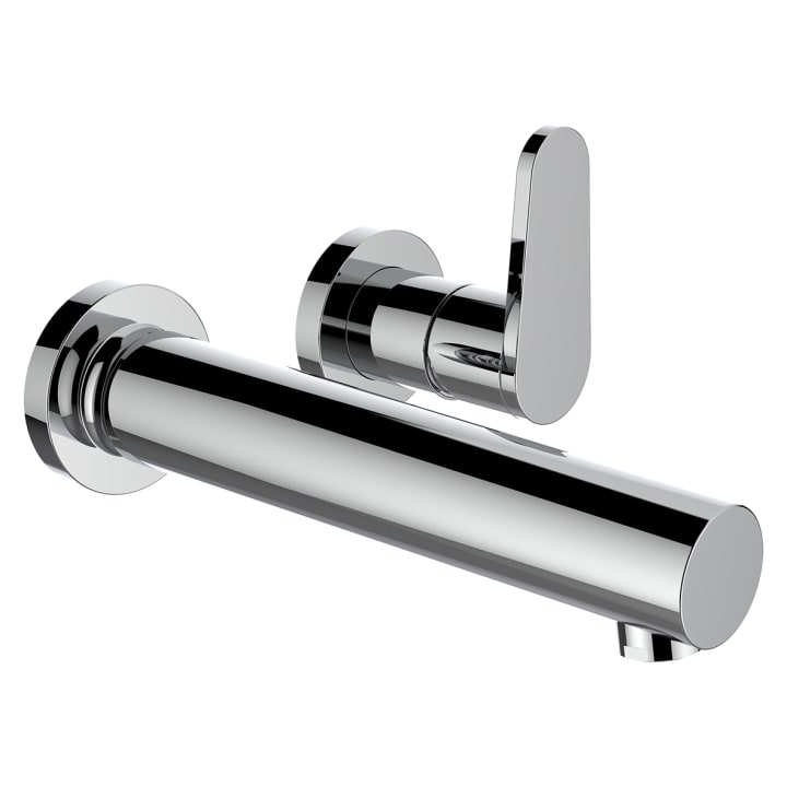 Wall-mounted mixer for Simibox 2-Point, projection 180 mm, fixed spout