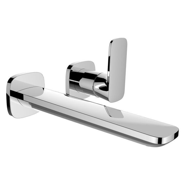 Wall-mounted mixer for Simibox 2-Point, projection 185 mm, fixed spout