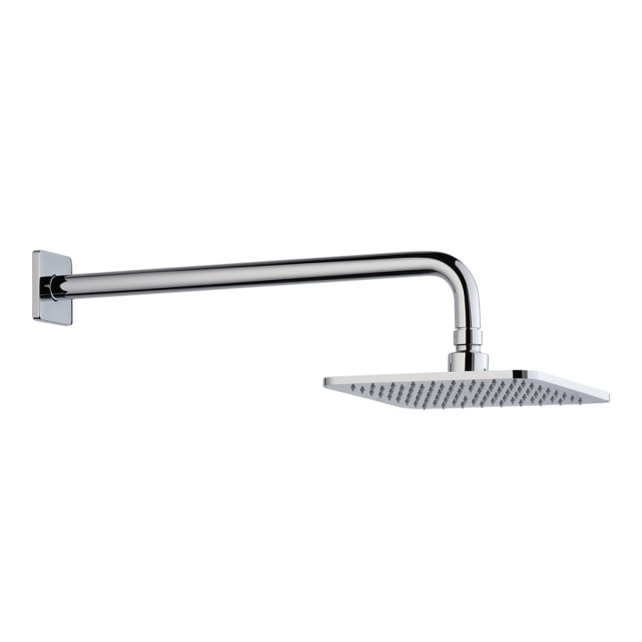 WALL SHOWER HEAD SET SQUARE 202X202