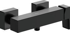 Single lever shower mixer exposed matt black