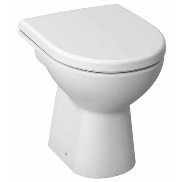 Lyra plus rimless, floorstanding WC, horizontal outlet, washdown Dual flush 5/3l